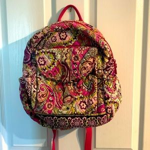 Vera Bradley pink, green and purple mini backpack